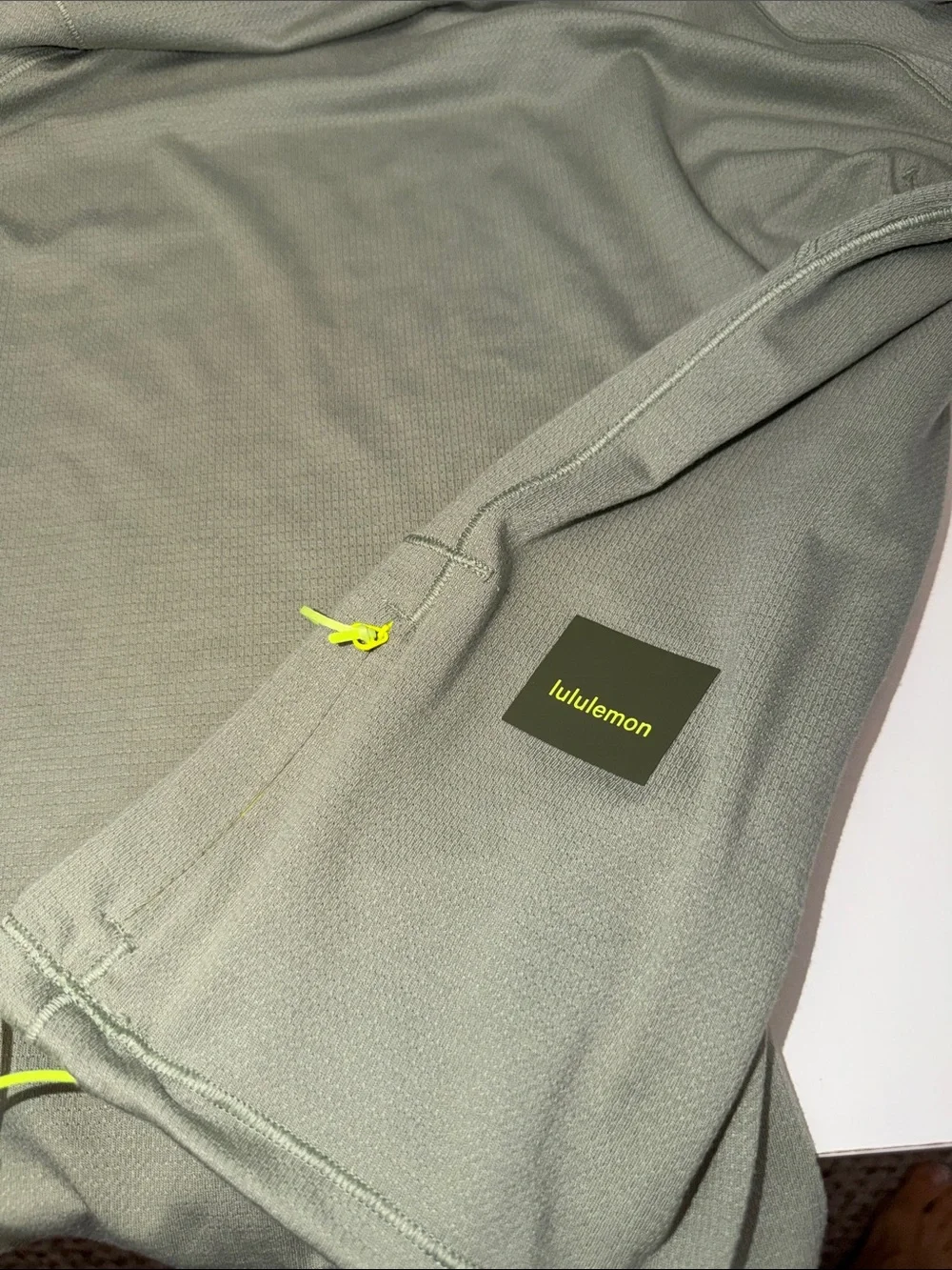 Lululemon T-shirt with Neon Yellow Accent